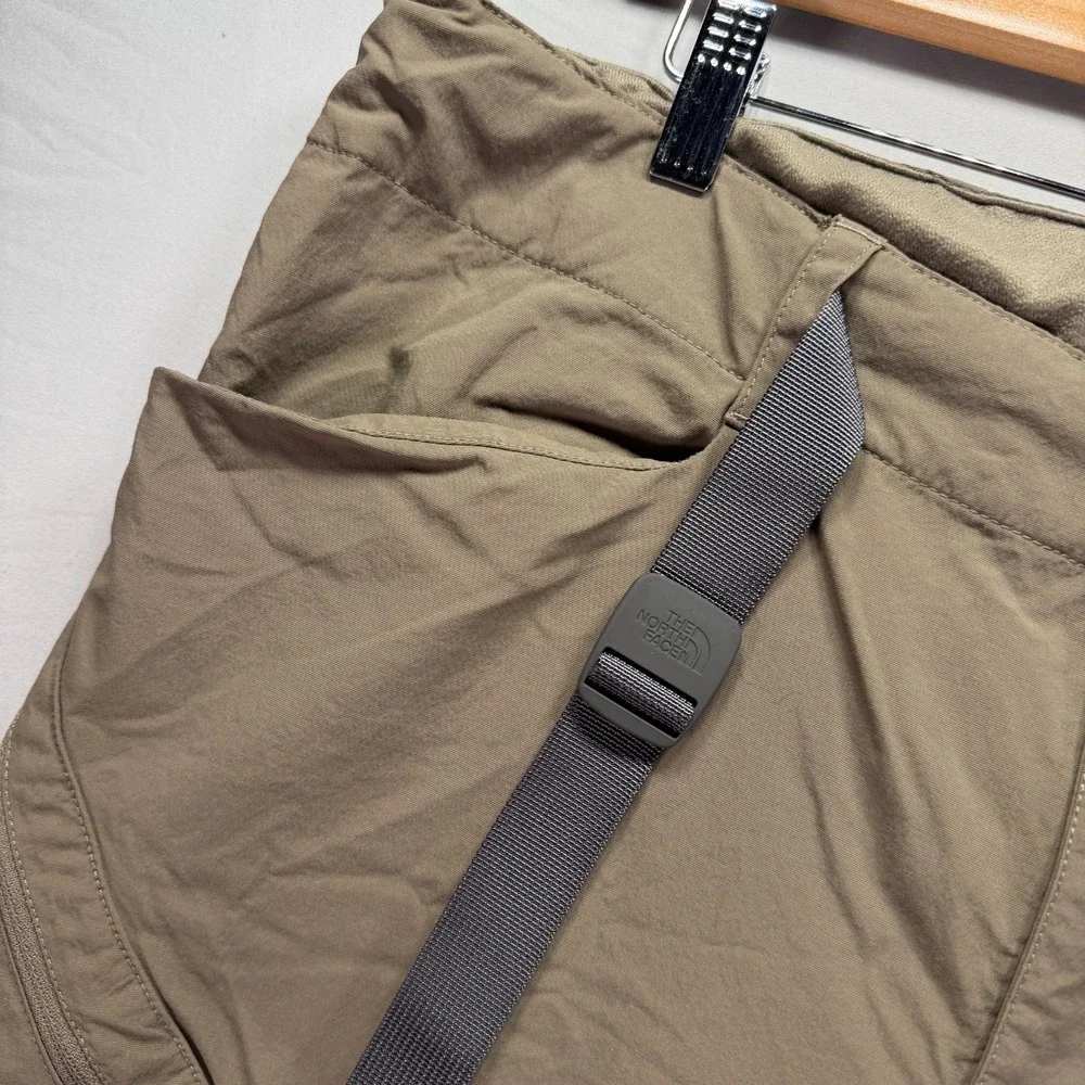 The North Face Pants Mens 34x30 Brown Nylon Buckle Hiking Camp Outdoors Gorp